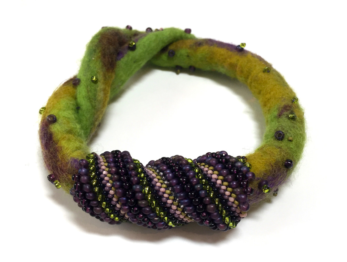 Cellini Spiral Felted Bracelet